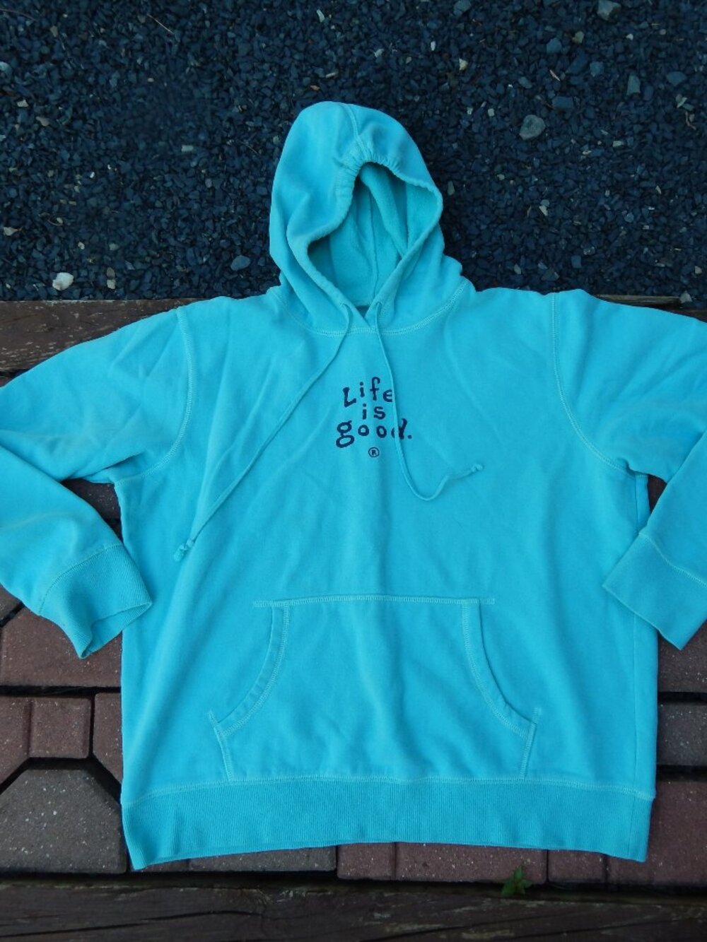 Life is Good Womens Hoodie Sweatshirt Size Large